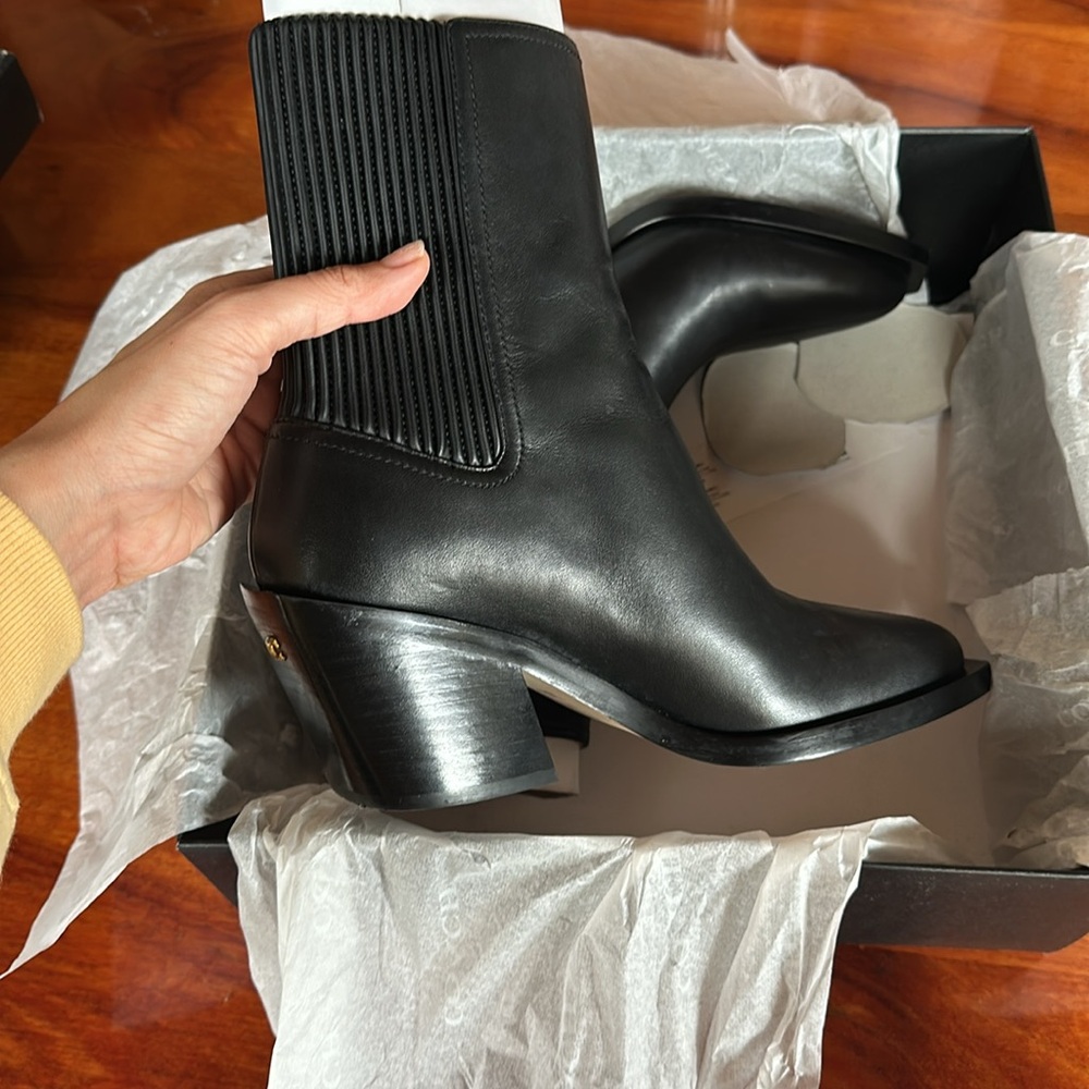 Excellent condition Coach black booties
